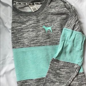 Pink crew neck pullover